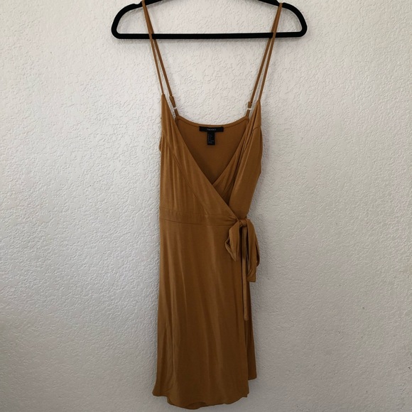 Forever 21 | Dresses | F2 Mustard Yellow Wrap Dress | Poshmark